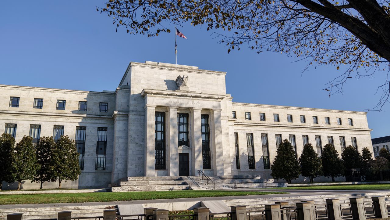 The Federal Reserve is seen in Washington, Monday, Nov. 16, 2020. President Donald Trump's unorthodox choice for the Federal Reserve Board of Governors, Judy Shelton, could be approved by the Senate this week, according to Majority Leader Mitch McConnell's office. (AP Photo/J. Scott Applewhite)