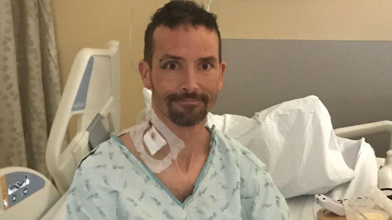 Michael Knapinski was recovering at Harborview Medical Center in Seattle after a near-death experience.