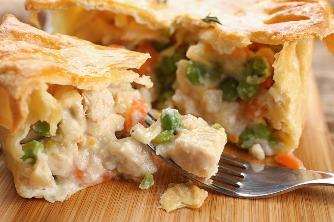 Who can say no to a pot pie? This version is chicken, but you can make yours vegetarian if you'd like.