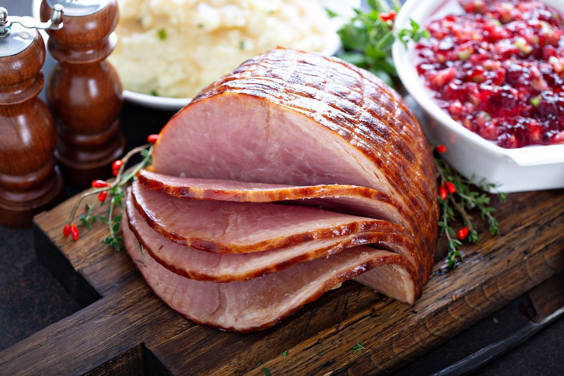 A holiday ham is a solid option when you don't want a whole turkey.