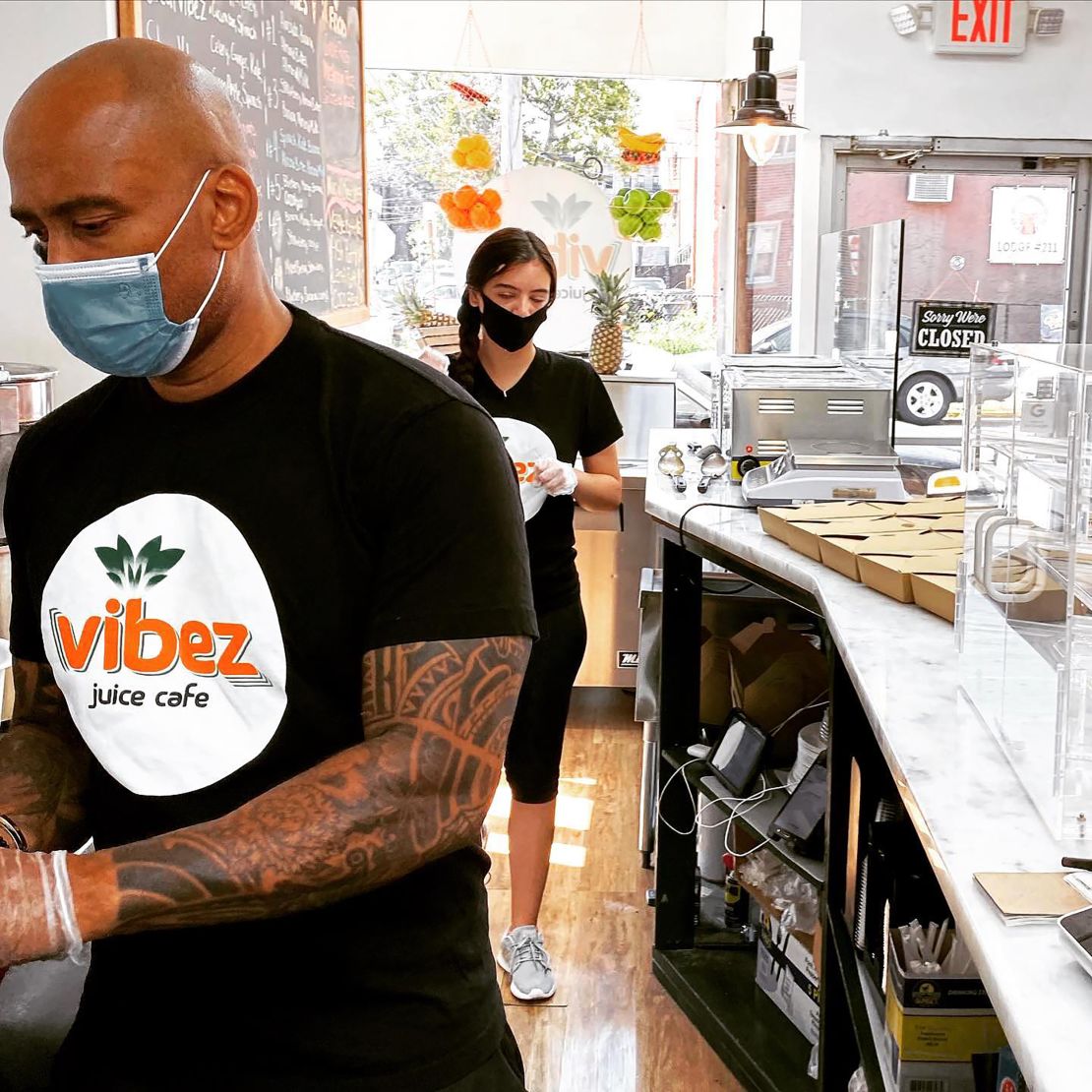 Vibez Juice & Vegan Café in Jersey City, NJ, (pictured) is one of several Black-owned businesses being spotlighted by Google's #BlackOwnedFriday campaign this holiday season.