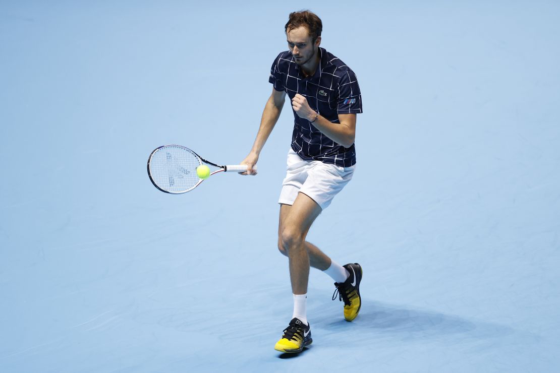 Daniil Medvedev beat Novak Djokovic to reach the semifinals of the ATP Finals. 