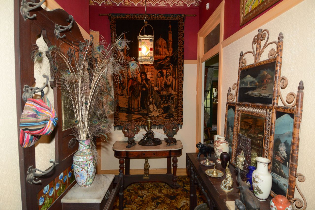 The Broughs used every spare inch of the house to display their antiques and souvenirs bought on overseas holidays.