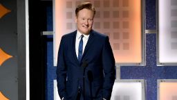 Conan O'Brien speaks onstage during AARP The Magazine's 19th Annual Movies For Grownups Awards at Beverly Wilshire, A Four Seasons Hotel on January 11, 2020 in Beverly Hills, California. (Photo by Michael Kovac/Getty Images for AARP)