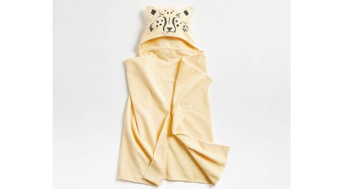 Kids Leopard Organic Hooded Towel