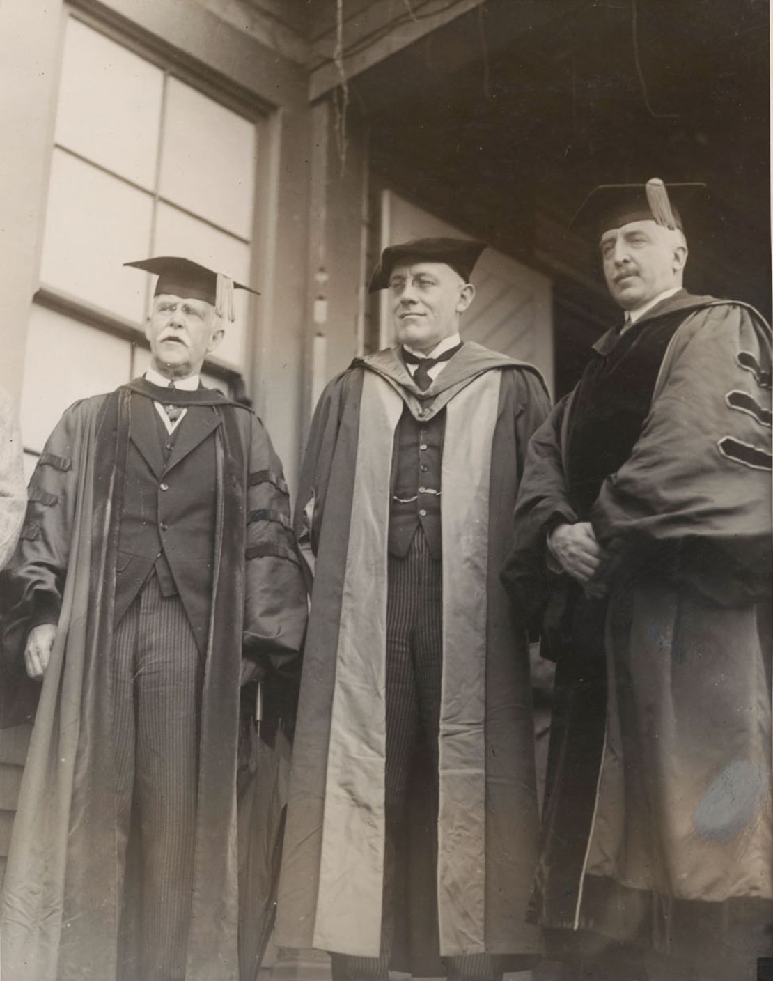 David Prescott Barrows (right), shown here on Charter Day 1922, was UC president from 1919 to 1923.