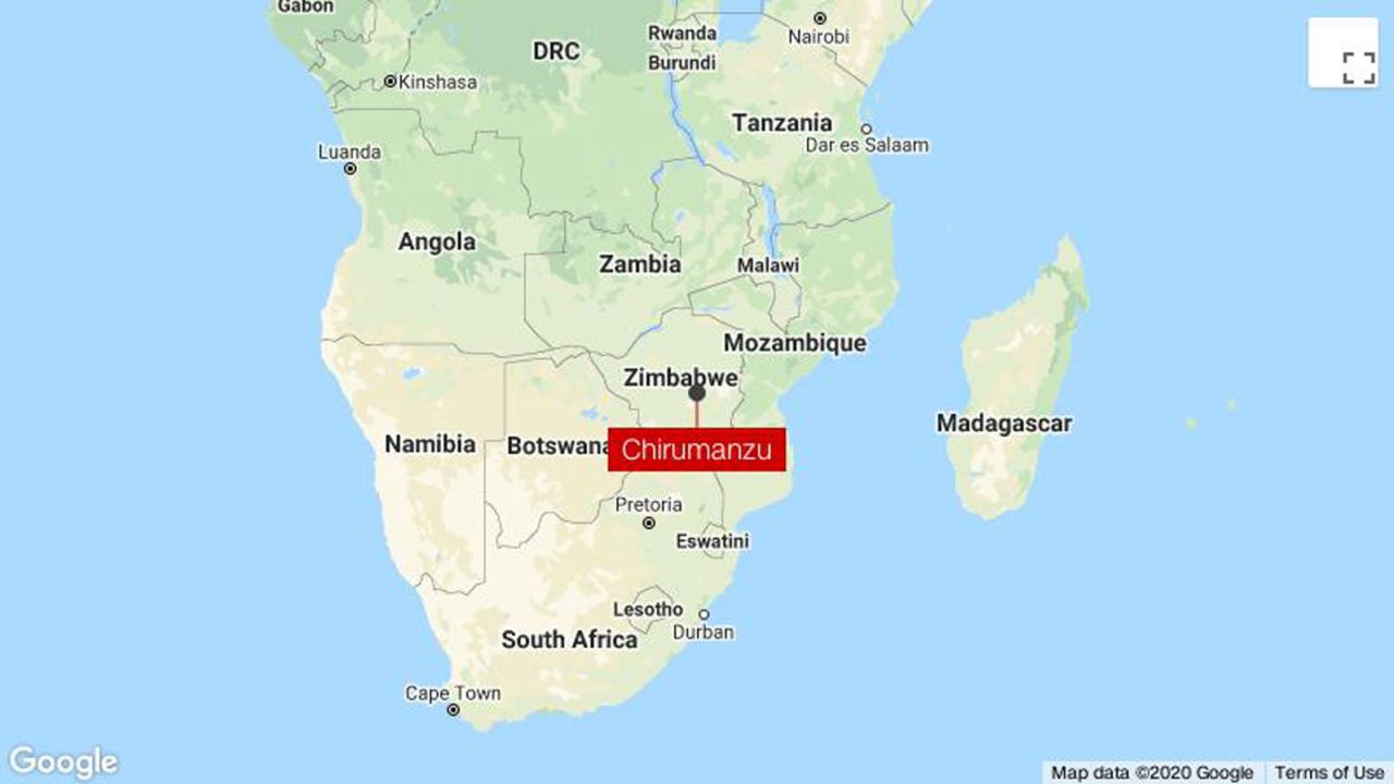 MAP chirumanzu zimbabwe hyenas kill man scli intl