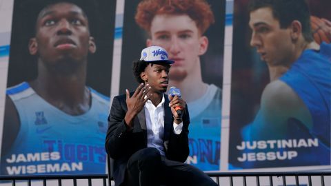 The Warriors selected 7'1" center James Wiseman with the second overall pick in Wednesday's NBA Draft, and expectations will be high for him to fill the gap left by Thompson's latest injury.
