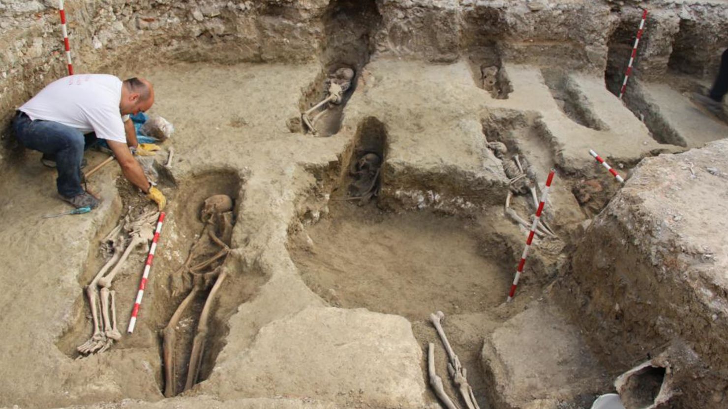 Провести археологические раскопки. Суяб раскопки. Древняя могила раскопанная археологами.