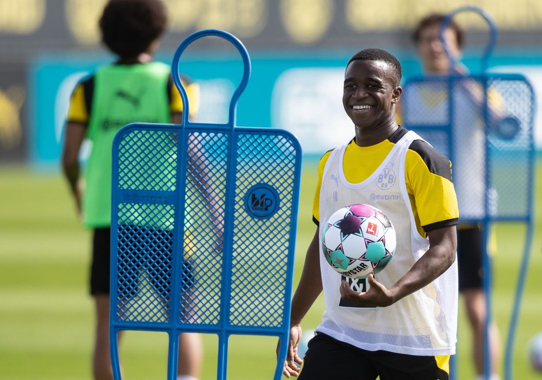 Youssoufa Moukoko could make his first team debut with Dortmund this weekend.