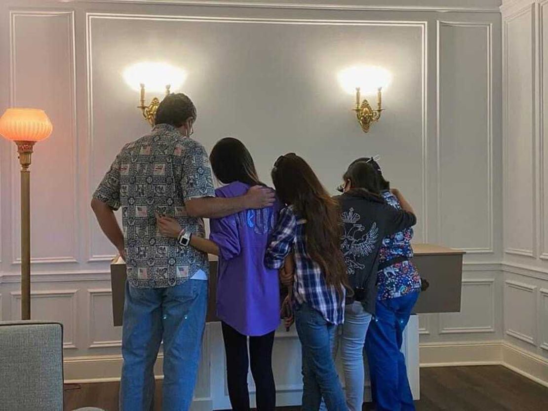 Due to coronavirus restrictions, only six people were able to attend Rosary Castro-Olega's viewing after she died.