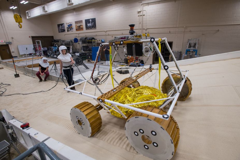 VIPER, roughly the size of a golf cart, is being tested at NASA's Simulated Lunar Operations Lab in Ohio.