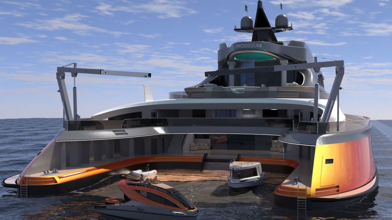 <strong>Cutting-edge concept: </strong>The yacht is the second of six new concepts inspired by nature currently being developed by Italian designer Pierpaolo Lazzarini.