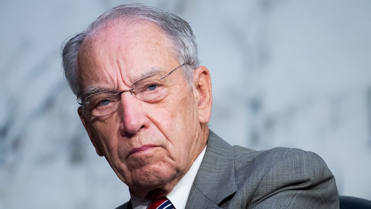 WASHINGTON, DC - OCTOBER 13: Sen. Chuck Grassley, R-Iowa, attends the second day of the Senate Judiciary Committee confirmation hearing for Supreme Court justice nominee Amy Coney Barrett in Hart Senate Office Building on October 13, 2020 in Washington, DC. Barrett was nominated by President Donald Trump to fill the vacancy left by Justice Ruth Bader Ginsburg who passed away in September. (Photo by Tom Williams-Pool/Getty Images)