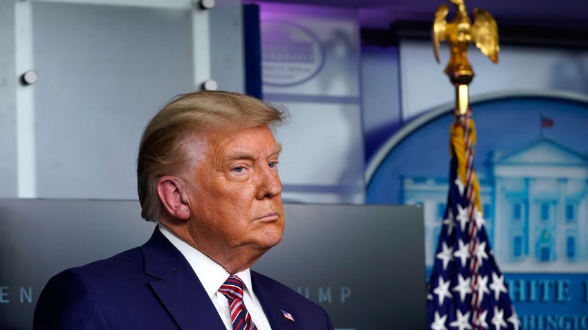 President Donald Trump listens during a news conference in the briefing room at the White House in Washington, Friday, Nov. 20, 2020. (AP Photo/Susan Walsh)