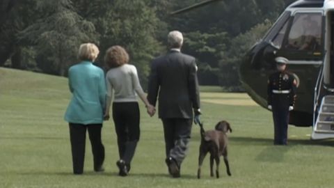 first ladies HRC helicopter walk