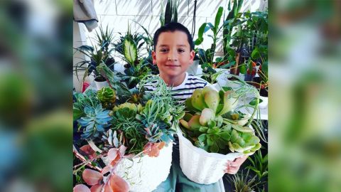 Aaron Moreno sold plants to help his single mom.