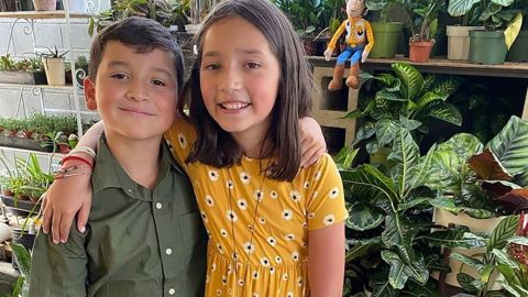Aaron and his sister Ayleen.