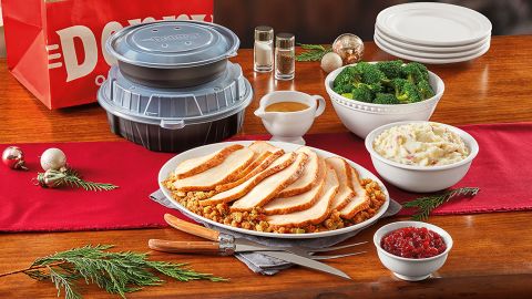 Denny's is one of the many restaurants offering to-go meals for Thanksgiving. 