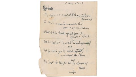 Bob Dylan 1962 lyrics