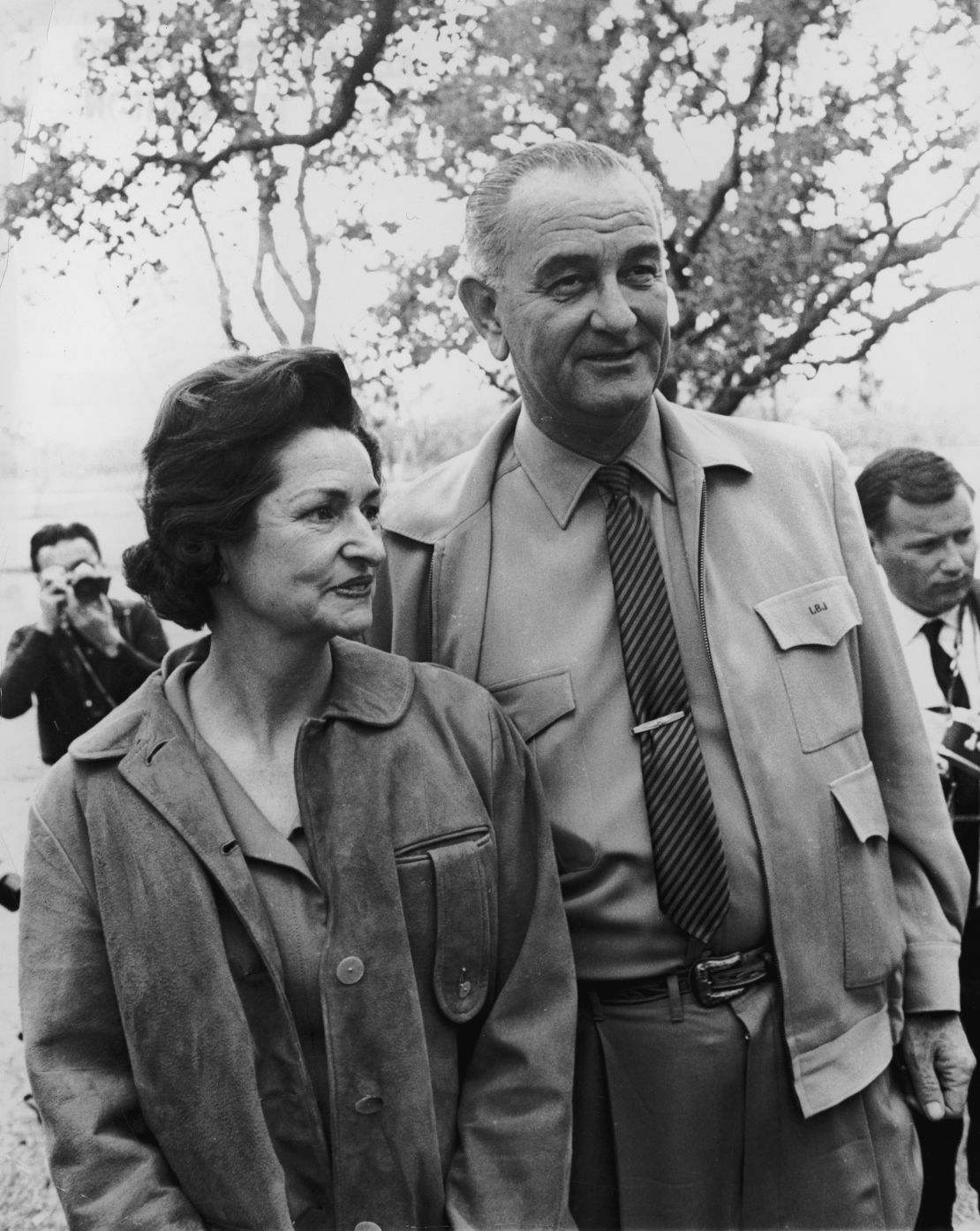 President Lyndon Johnson and First Lady Lady Bird in 1963.