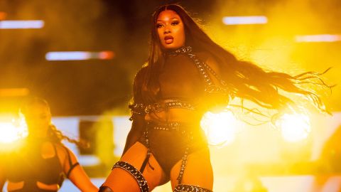 Megan Thee Stallion performs at the Red Rocks Amphitheatre on September 2, 2020, in Morrison, Colorado.