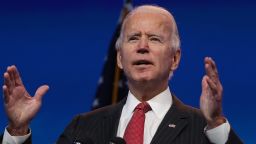 WILMINGTON, DELAWARE - NOVEMBER 19: U.S. President-elect Joe Biden speaks as he addresses the media after a virtual meeting with the National Governors Association's executive committee at the Queen Theater on November 19, 2020 in Wilmington, Delaware. Mr. Biden and his advisors continue the process of transitioning to the White House.  (Photo by Joe Raedle/Getty Images)