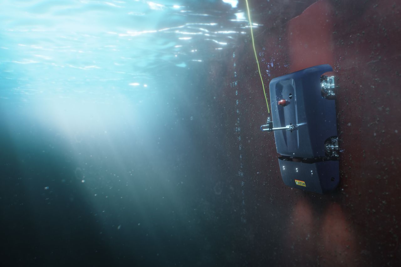 The HullSkater, pictured here, is a robot that removes biofouling.