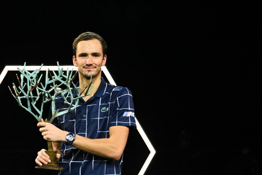 Medvedev's recent run of form also saw him clinch the Paris Masters.