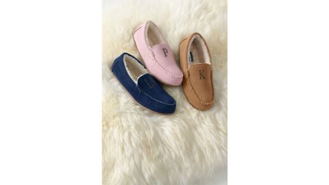 Women's Suede Leather Moccasin Slippers