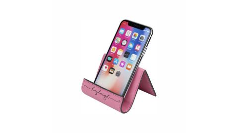 Personalized Moments Leather Phone Stand for Desk