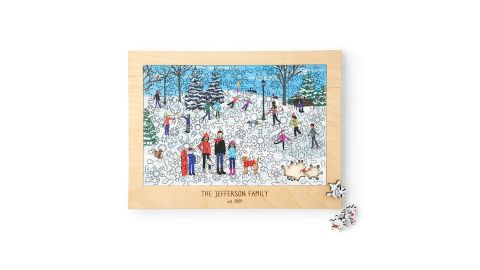 Family Snow Day Personalized Puzzle