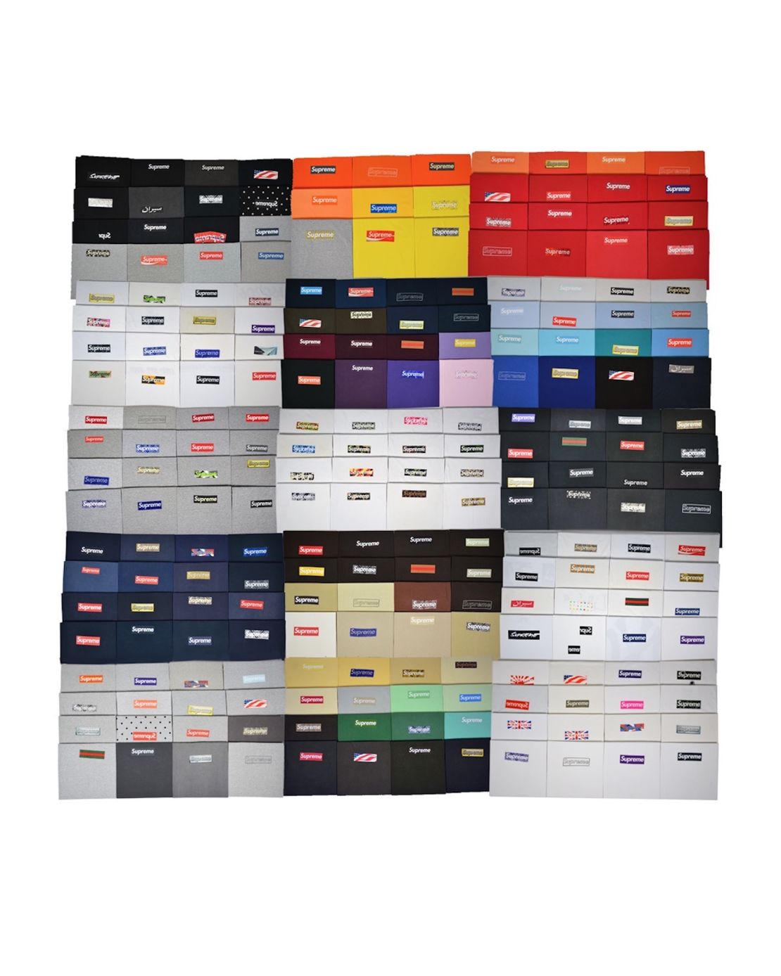 The Box Logo Collection contains 253 shirts spanning Supreme's entire brand history.