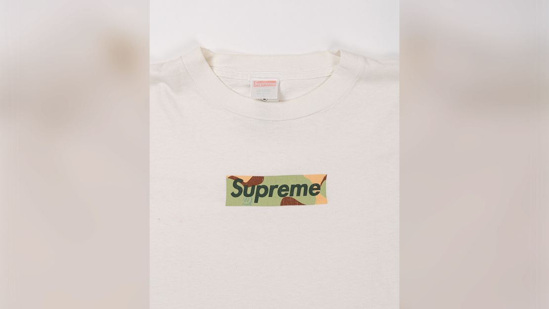 The 1999 Supreme x WTAPS box logo t-shirt, one of the label's rarest items.