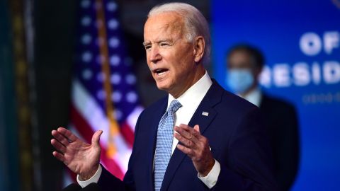 President-elect Joe Biden introduces key foreign policy and national security nominees and appointments at the Queen Theatre on November 24, 2020, in Wilmington, Delaware. 
