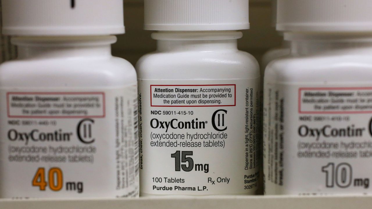 Bottles of Purdue Pharma L.P. OxyContin medication. Purdue Pharma plead guilty to federal criminal charges related to the company's role in creating the nation's opioid crisis.