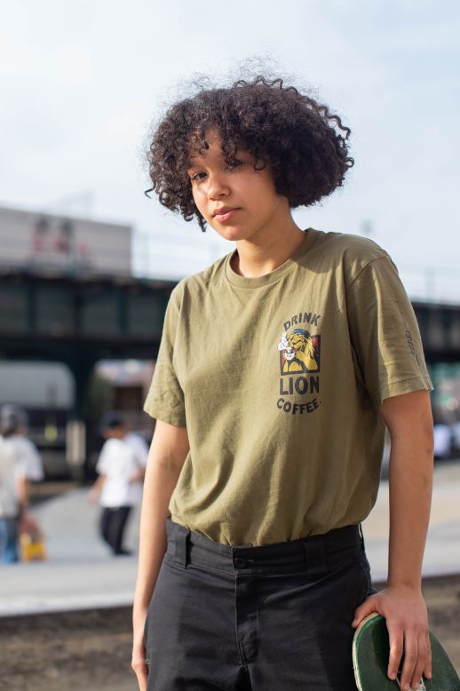 Skateboarder and student Miracle Jimenez, photographed at River Avenue Skate Park in The Bronx, NY.