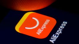 Berlin, Germany - February 27: In this photo illustration the logo of chinese online retail service AliExpress is displayed on a smartphone on February 27, 2019 in Berlin, Germany. (Photo Illustration by Thomas Trutschel/Photothek via Getty Images)