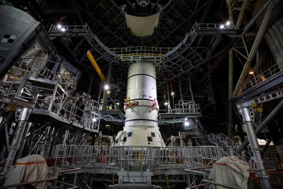 <strong>2020:</strong> NASA engineers have started to assemble the massive rocket designed to take <a href="https://edition.cnn.com/2020/11/25/americas/nasa-sls-moon-rocket-assembly-scn-trnd/index.html" target="_blank">the first woman and the next man to the moon in 2024</a>, as part of the Artemis program. The first booster segment of the Space Launch System (SLS) was stacked on top of the mobile launcher in preparation for its maiden flight next year. Once fully assembled, the SLS rocket will stand taller than the Statue of Liberty and have 15% more thrust at liftoff than the Saturn V rocket -- making it the most powerful rocket ever built.<br />