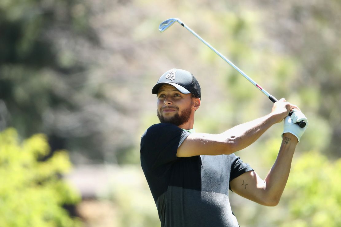 Curry at the American Century Championship in 2020.