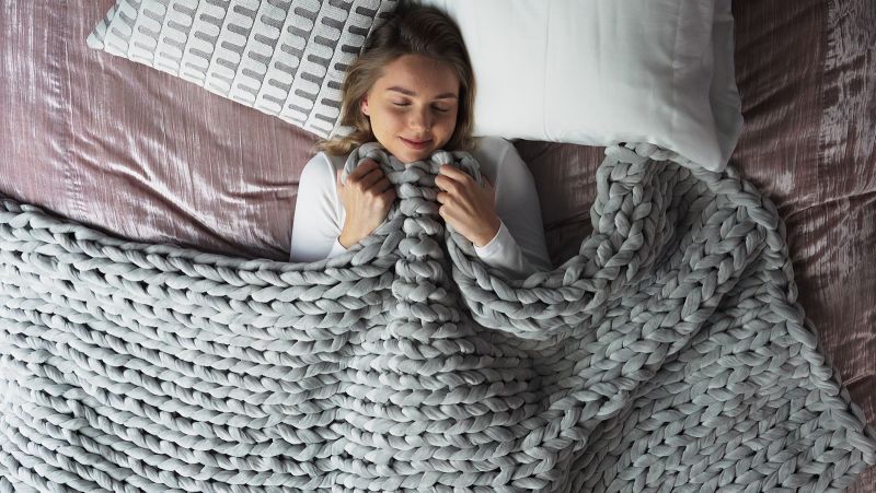 Bearaby knitted weighted blanket hot sale