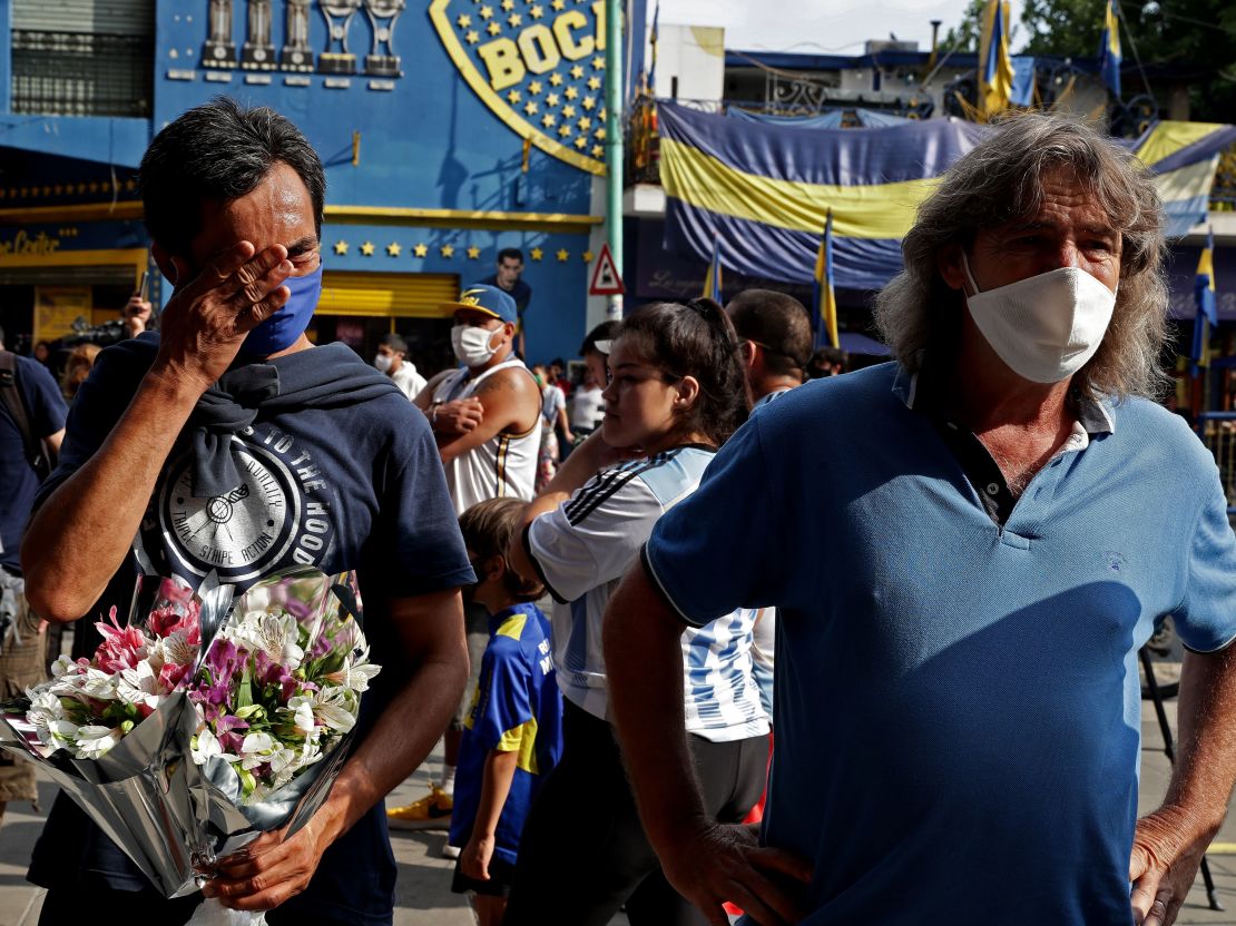 More than one million people were expected to visit Maradona's coffin to pay their respects.
