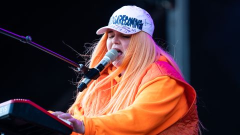 Tones and I performs at St. Jerome's Laneway Festival on February 8, 2020, in Melbourne. Her song "Dance Monkey" just became the most Shazamed song of all time.