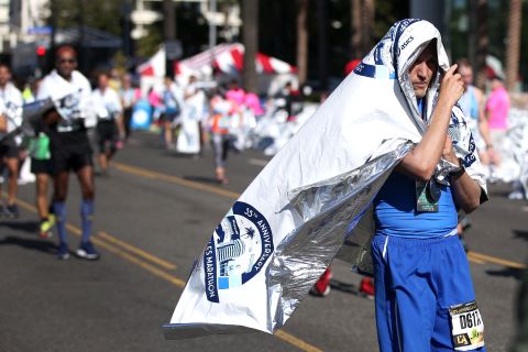Foil blankets are used by paramedics to  retain a person's body heat, and they're widely used to keep runners warm after a marathon. These metallic sheets originated from <a href=