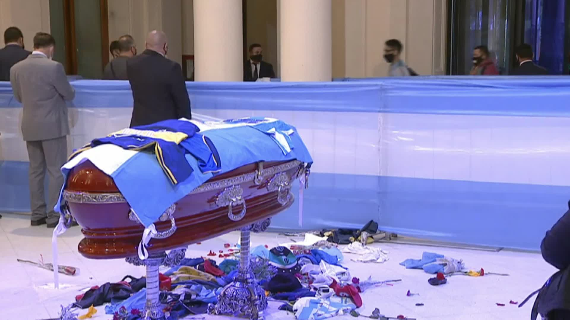 Maradona online funeral photos