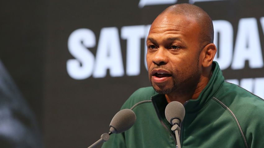 MACAU - NOVEMBER 19: Roy Jones Jr speaks to media during the Chris Algieri v Manny Pacquiao Press Conference at The Venetian on November 19, 2014 in Macau, Macau. (Photo by Chris Hyde/Getty Images)