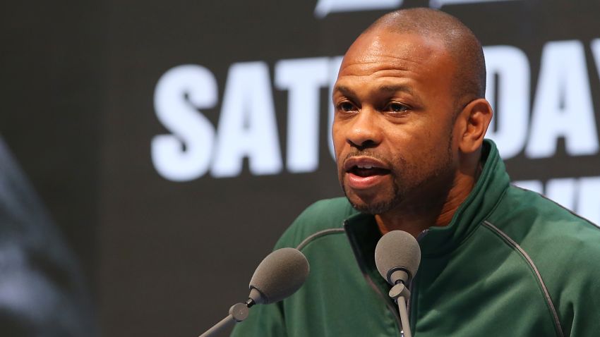 MACAU - NOVEMBER 19:  Roy Jones Jr  speaks to media during the Chris Algieri v Manny Pacquiao Press Conference at The Venetian on November 19, 2014 in Macau, Macau.  (Photo by Chris Hyde/Getty Images)