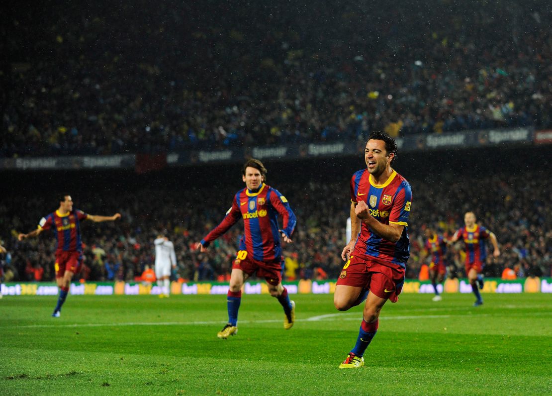 Xavi Hernandez scored the first goal for Barcelona that night.