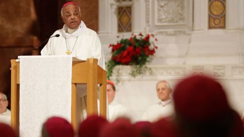 Gregory speaks during a Mass to repent clergy sexual abuse and to pray for molestation victims in 2017 in Indianapolis. 