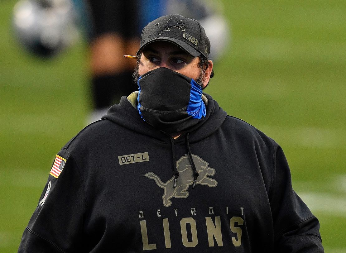 Matt Patricia after the Lions lost 20-0 to the Carolina Panthers on November 22 in Charlotte, North Carolina.